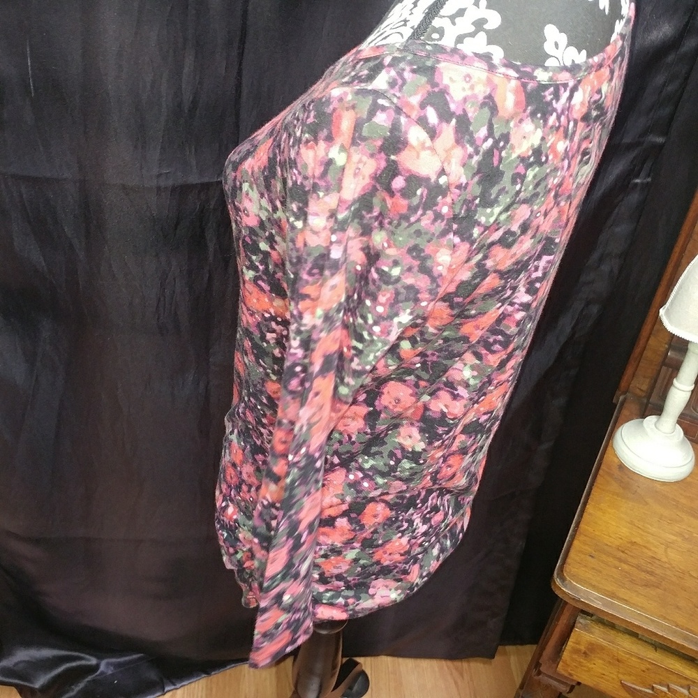 French Connection Casual Basic Ruched Side Floral… - image 4